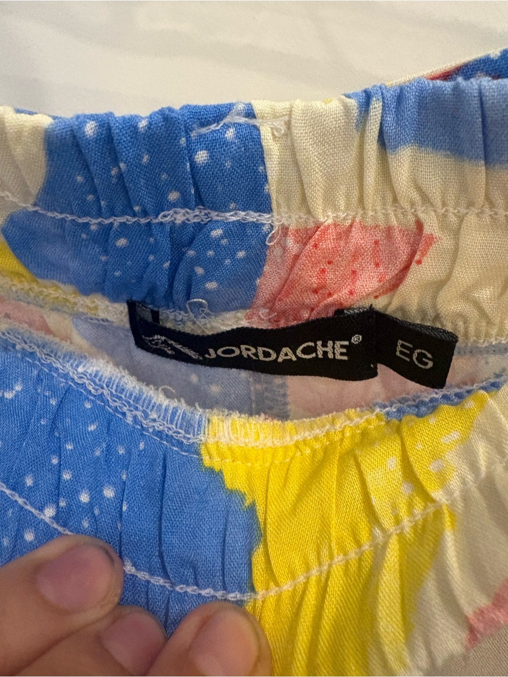 JORDACHE WIDE LEG TROPICAL PANT - Picture 7 of 9